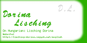 dorina lisching business card